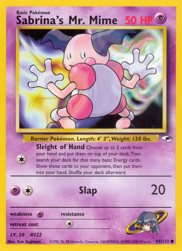 Gym Heroes Sabrina's Mr. Mime #94/132 unlimited